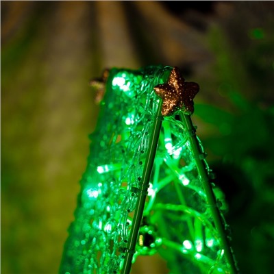 Светодиодная фигура «Ёлка зелёная», 33 × 60 × 20 см, 15 Вт, 220 В