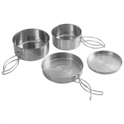 Набор металлической посуды походный 4 предмета Camp-S12 Ecos (1/24)