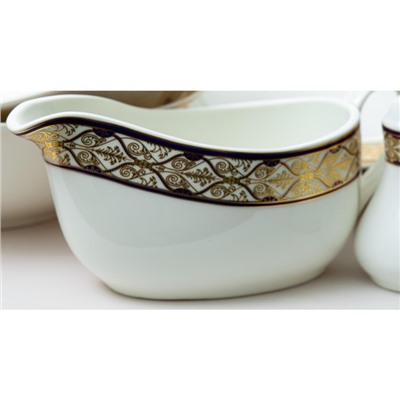 Набор посуды Balsford «Эстелла», 130 предметов, цветной дизайн с золотом