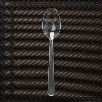 Ложка одноразовая «Премиум», 18 см, цвет прозрачный