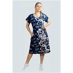 Платье Хельга / Синие цветы
