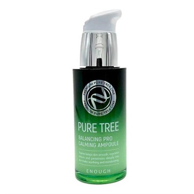 Успокаивающая сыворотка для лица с экстрактом чайного дерева ENOUGH Pure Tree Balancing Pro Calming Ampoule