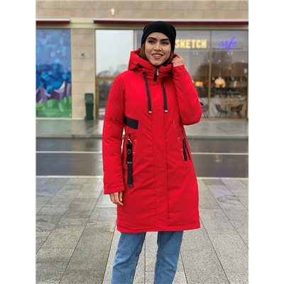 Женская зимняя куртка 2033 красная
