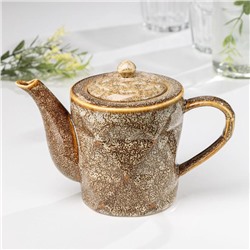Чайник керамический заварочный «Стоун», 500 мл, цвет коричневый