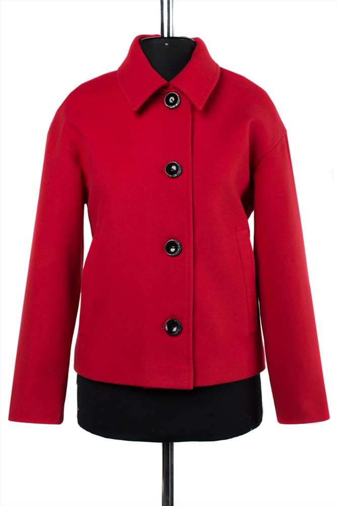 Красное пальто женское демисезонное