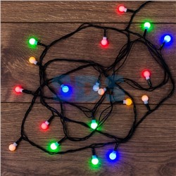 Акция! Гирлянда светодиодная  2,8 м 20 led 230 В шарики цветные мультицвет Neon-night  (1/24)