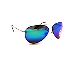 Распродажа солнцезащитные очки R 1251 золото сине-зеленый
