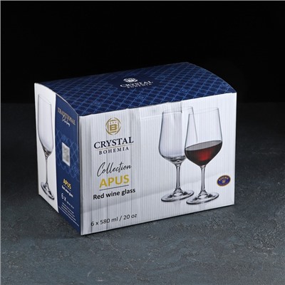 Набор бокалов для красного вина Apus, 580 мл, 6 шт