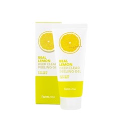 Отшелушивающий гель с экстрактом лимона FarmStay Real Lemon Deep Clear Peeling Gel