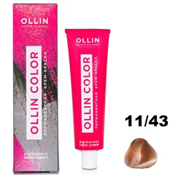Перманентная крем-краска для волос  COLOR 11/43 Ollin 100 мл