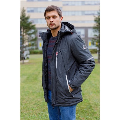 Мужская зимняя куртка 92519-4 темно-серая