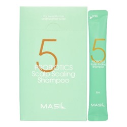 MASIL 5 PROBIOTICS SCALP SCALING SHAMPOO Шампунь для глубокого очищения кожи головы 8мл*20