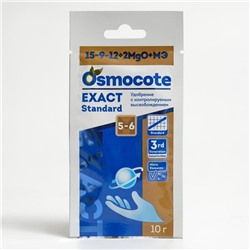 Osmocote EXACT Standard 5-6 месяца длительность действия, NPK 15-9-12+2MgO+МЭ, 10 г