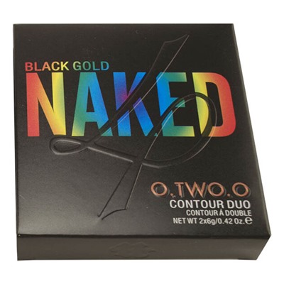 Пудра O.TWO.O Naked Black Gold Contour Duo Medium Brow №2 2*6 g