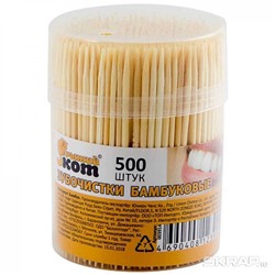 Зубочистки 500 шт бамбуковые Рыжий кот (1/300)