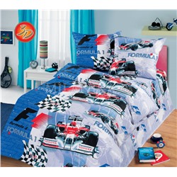 Детское постельное белье из бязи Формула 1