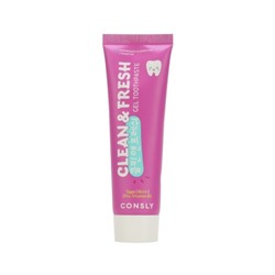Consly Clean&Fresh Sage, Birch & Pro-Vitamin B5 Protecting Gel Toothpaste Гелевая зубная паста Clean&Fresh для защиты дёсен и зубов с экстрактами шалф