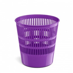 Корзина для бумаг и мусора ErichKrause Vivid, 12 литров, пластик, сетчатая, фиолетовая