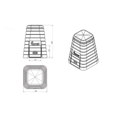 Компостер Rostok, 600 л, ПВД, зелёный