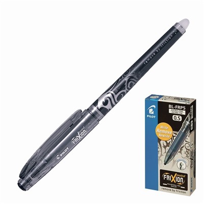 Ручка гелевая стираемая Pilot Frixion, узел 0.5 мм, чернила черные, цена за 1 шт
