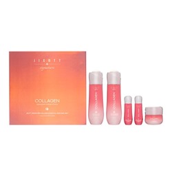 Jigott Signature Collagen Essential Skin Care 3Set Набор: Увлажняющий тонер для лица с коллагеном, Увлажняющая эмульсия для лица с коллагеном, Увлажня