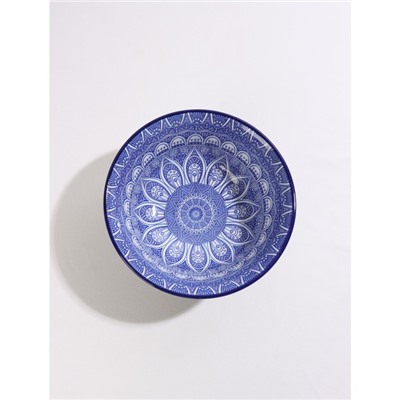 Салатник керамический Доляна «Мавлон», 500 мл, d=14,5 см, цвет синий