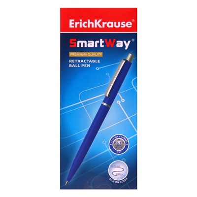 Ручка шариковая автоматическая Smart, узел 0.7 мм, под логотип, чернила синие, длина линии письма 1000 метров