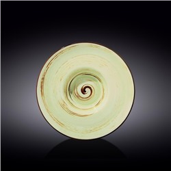 Тарелка глубокая Wilmax Spiral, d=24 см, 200 мл, цвет фисташковый