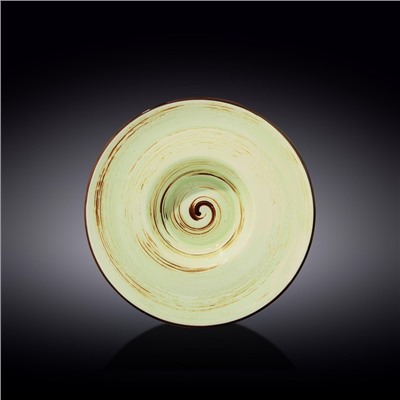 Тарелка глубокая Wilmax Spiral, d=24 см, 200 мл, цвет фисташковый