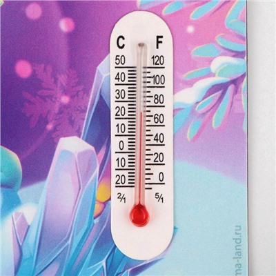 Магнит с термометром «Счастья», 8 х 8 см