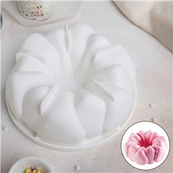 Форма для муссовых десертов и выпечки Доляна «Гранатовый браслет», 19,5×19,5×6,9 см, силикон, цвет белый