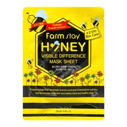 Восстанавливающая маска с прополисом FarmStay Visible Difference Mask Sheet Honey