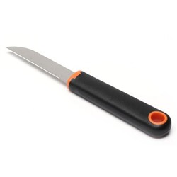 Акция! Нож нерж сталь 21*1,5*2 см пласт ручка черно-оранжевый Baizheng (1/144)