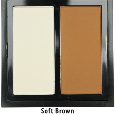 Пудра O.TWO.O Naked Black Gold Contour Duo Soft Brown №1 2*6 g