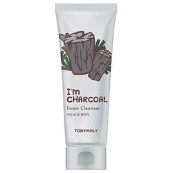 TONYMOLY I'M CHARCOAL FOAM CLEANSER Пенка для умывания с древесным углём 180мл