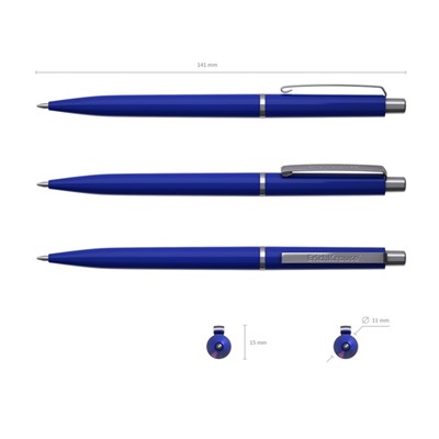 Ручка шариковая автоматическая Smart, узел 0.7 мм, под логотип, чернила синие, длина линии письма 1000 метров