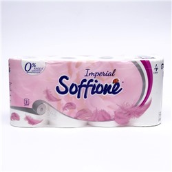 Туалетная бумага Soffione Imperial, 4 слоя, 8 рулонов
