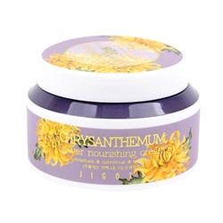 Питательный крем для лица с экстрактом хризантемы JIGOTT CHRYSANTHEMUM FLOWER NOURISHING CREAM