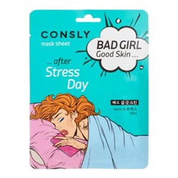 CONSLY BAD GIRL - Good Skin after Stress Day Mask Sheet Тканевая маска BAD GIRL - Good Skin после тяжелого дня