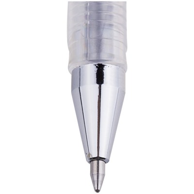 Ручка гелевая Crown Hi-Jell Metallic, узел 0.7 мм, чернила серебро