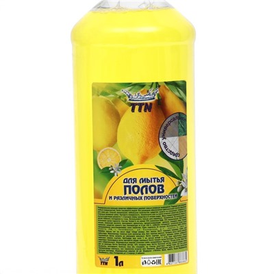 Средство для мытья пола TITAN "Лимон", универсальное, ПЭТ, 1 л