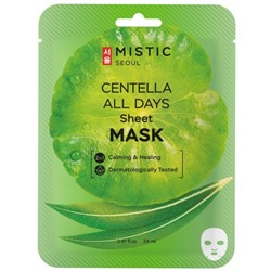 MISTIC CENTELLA ALL DAYS Sheet mask Тканевая маска для лица с экстрактом цeнтеллы азиатской