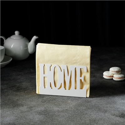 Салфетница Доляна Home,15×4×10 см, цвет белый