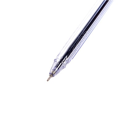 Ручка шариковая Flair Peach, узел-игла 0.7 мм, масляная основа, треугольный корпус, стержень синий