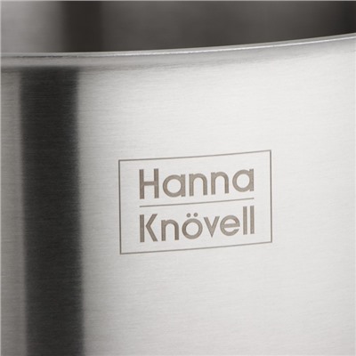Кастрюля из нержавеющей стали Hanna Knövell HoReCa, 40 л, толщина 0,8 мм, 201 сталь, дно 3,2 мм, с теплораспределительным слоем, индукция