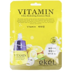 Антивозрастная тканевая маска для лица обогащенная витаминами EKEL Vitamin Premium Vital Mask Pack