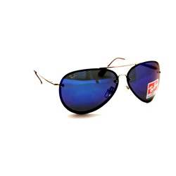 Распродажа солнцезащитные очки R 1251 золото синий зеркальный