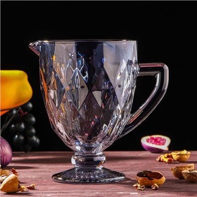 Набор питьевой из стекла «Круиз», 7 предметов: кувшин 1,1 л, бокалы 300 мл, 6 шт, цвет серый