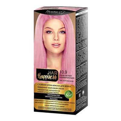 HAIR Happiness краска для волос тон № 10.9 Очень светлый розовый блондин