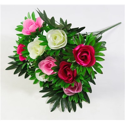 Букет роз "Бурбон" 9 цветков